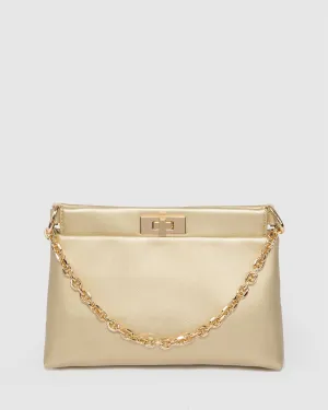 Gold Lorelie Chain Shoulder Bag