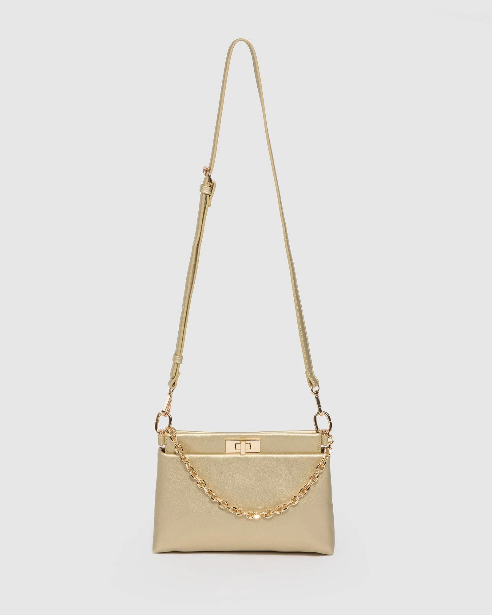 Gold Lorelie Chain Shoulder Bag