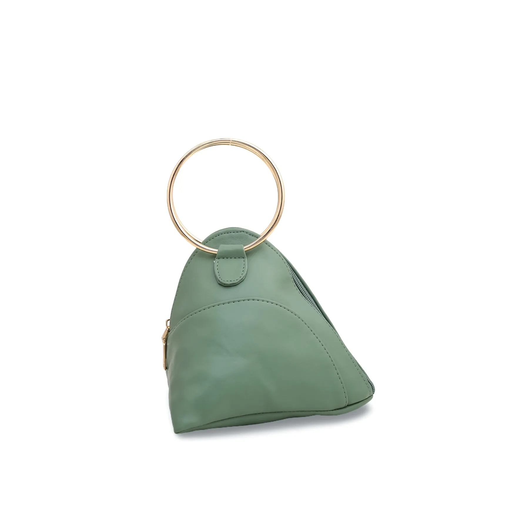 Green Triangle Ring Handle Pouch P92399