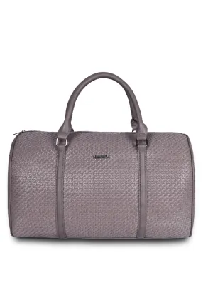 Grey Weaved Cabin Bag with Toiletry Kit - Carry on Luggage