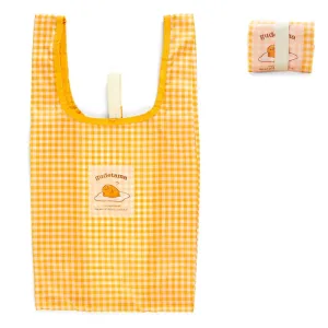 Gudetama Gingham Reusable Tote Bag