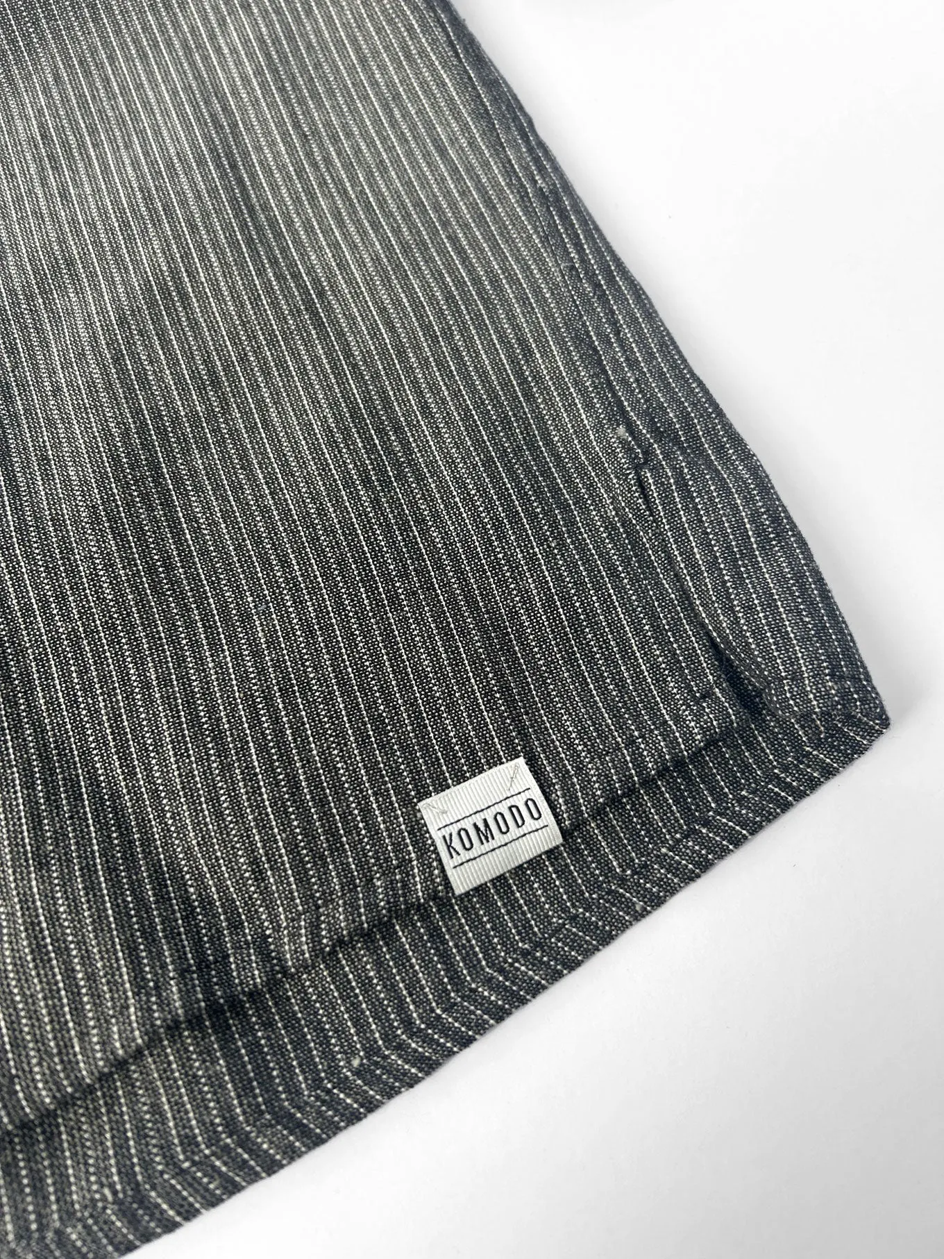 Hanako Handwoven Cotton Shirt Monochrome Stripe