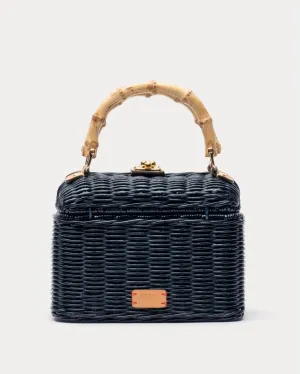 Hannah Lunchbox Wicker Navy