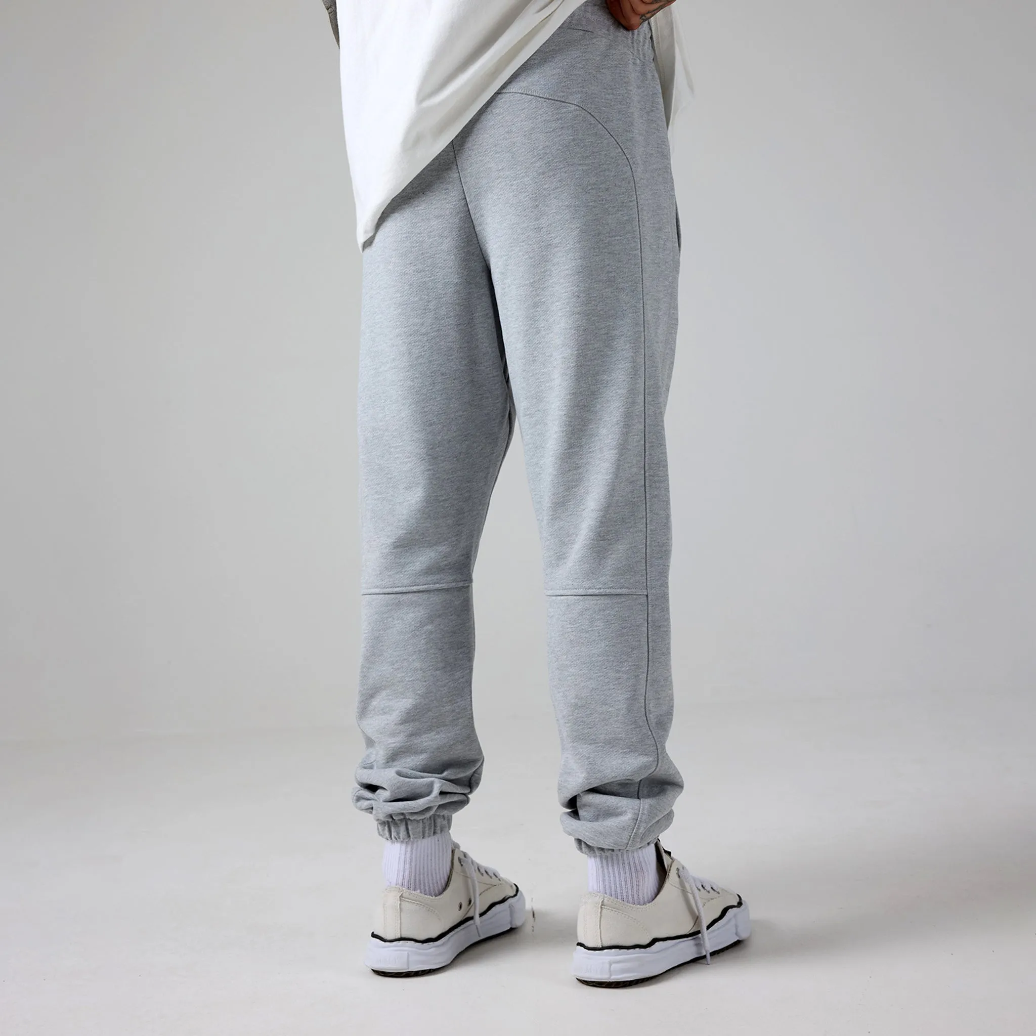 Heavyweight Cuffed Jogger | Grey Marl