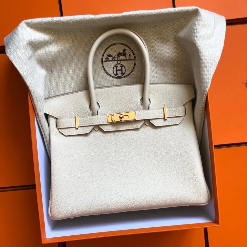 Hermès Birkin 30 Craie Togo Rose Gold Hardware RGHW