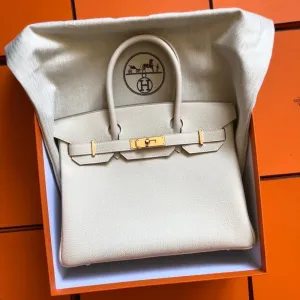 Hermès Birkin 30 Craie Togo Rose Gold Hardware RGHW