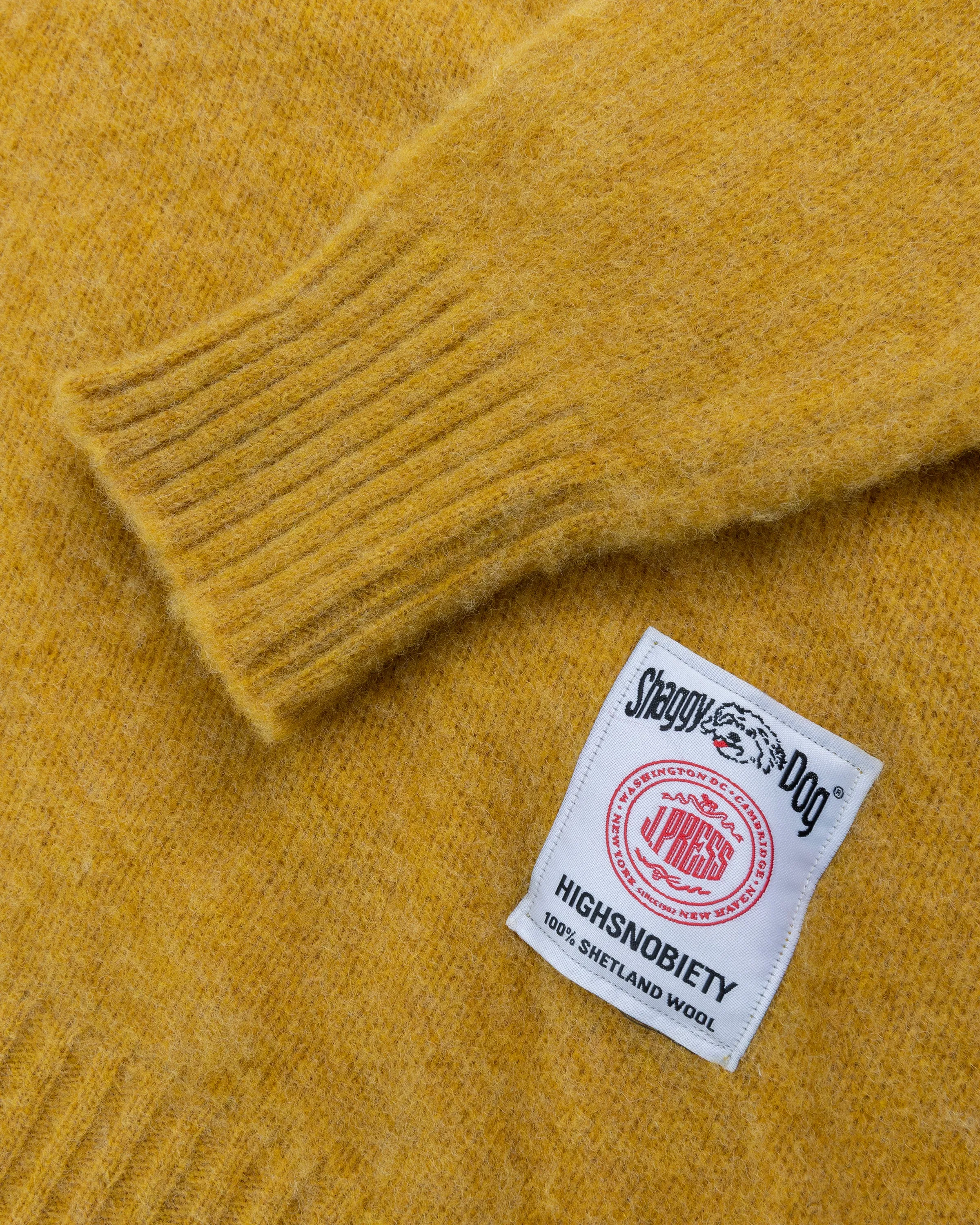 J. PRESS X HIGHSNOBIETY SHAGGY DOG SWEATER - GOLD