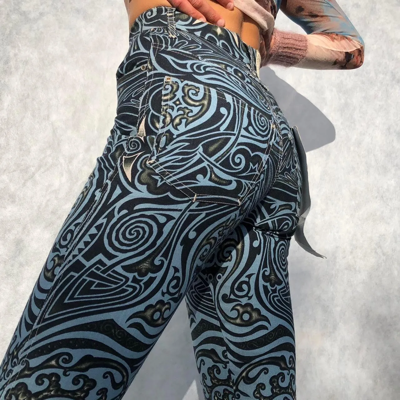 JEAN PAUL GAULTIER SS1996 TRIBAL PRINT TROUSERS