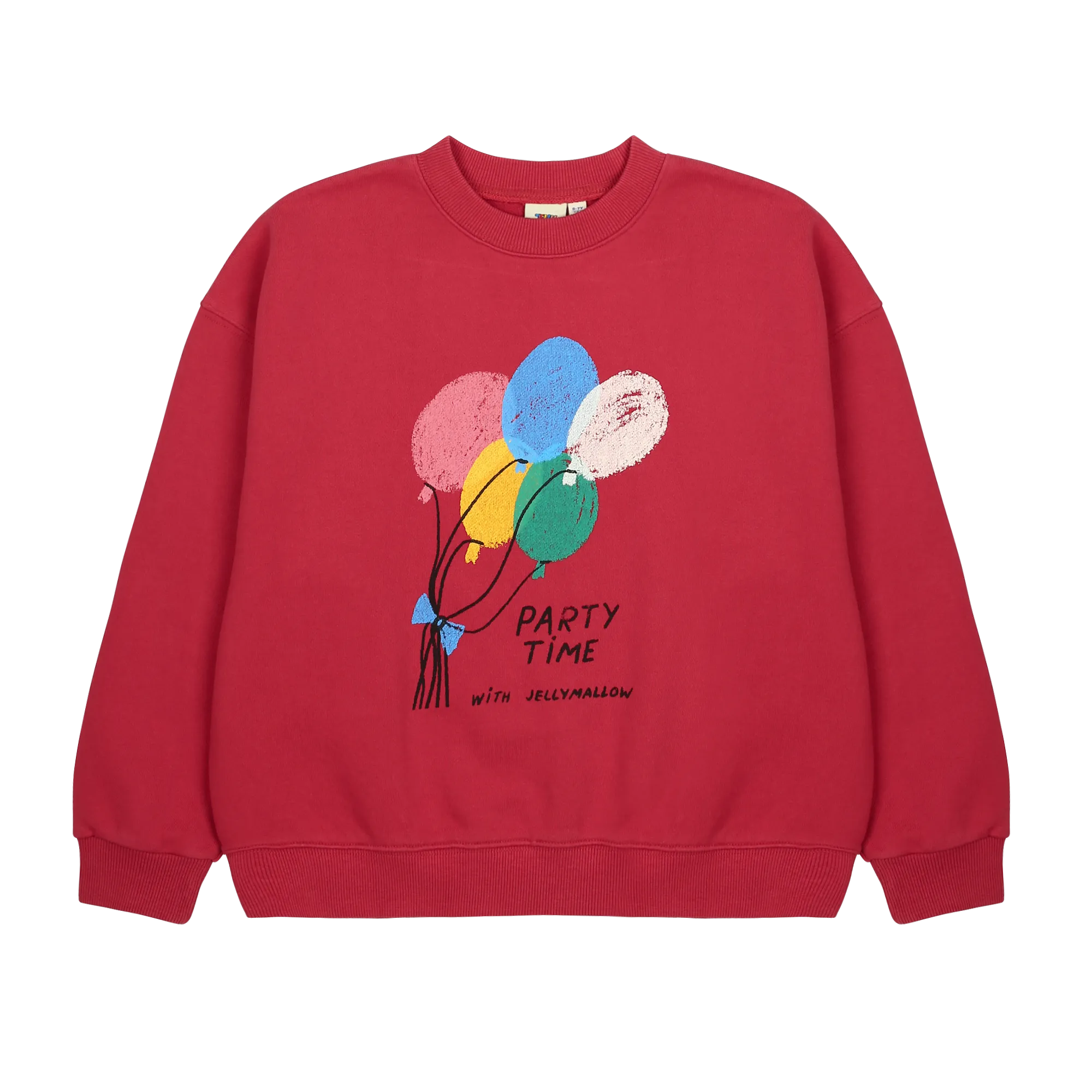 Jelly Mallow Balloon Sweatshirt | Red