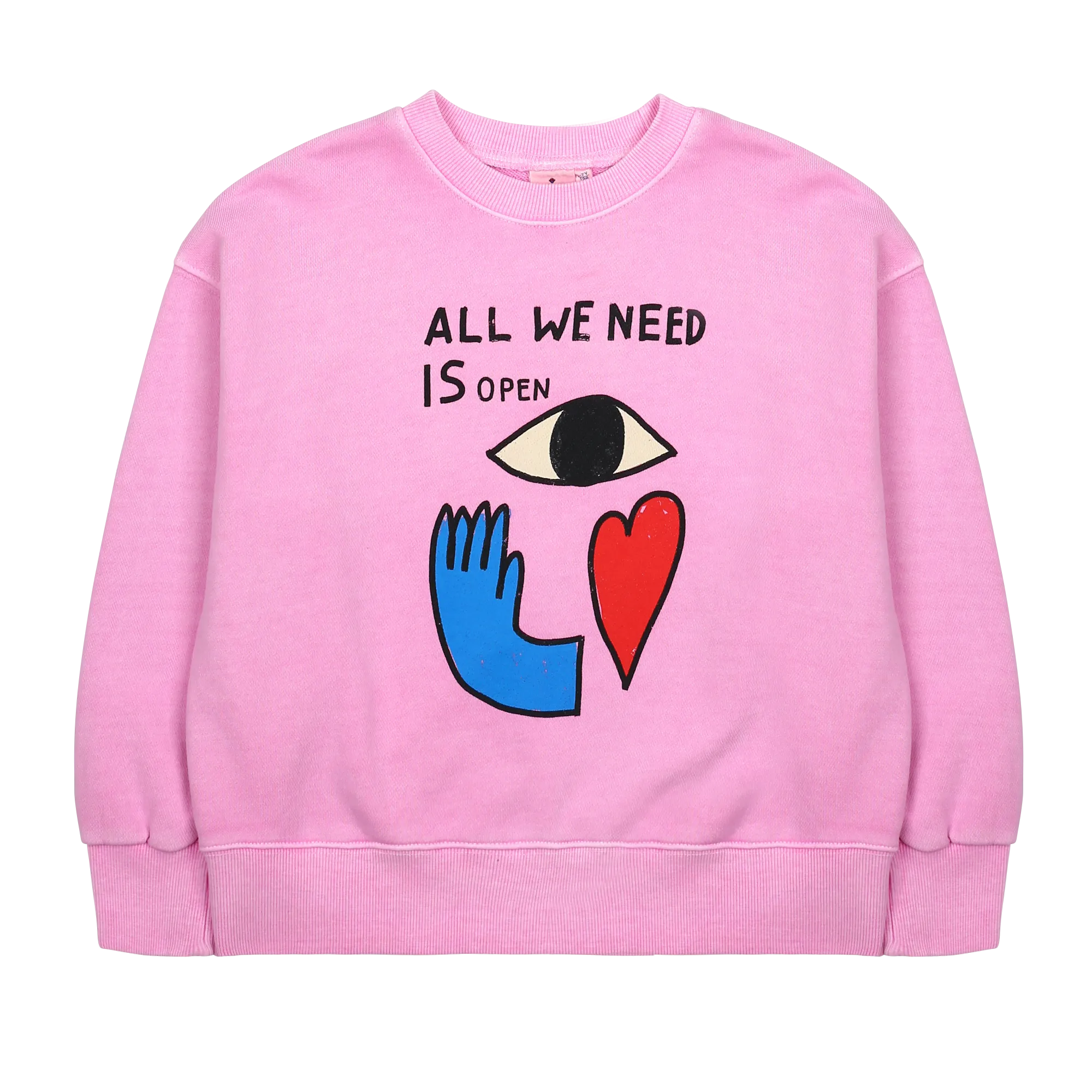 Jelly Mallow Object Pigment Sweatshirt | Pink