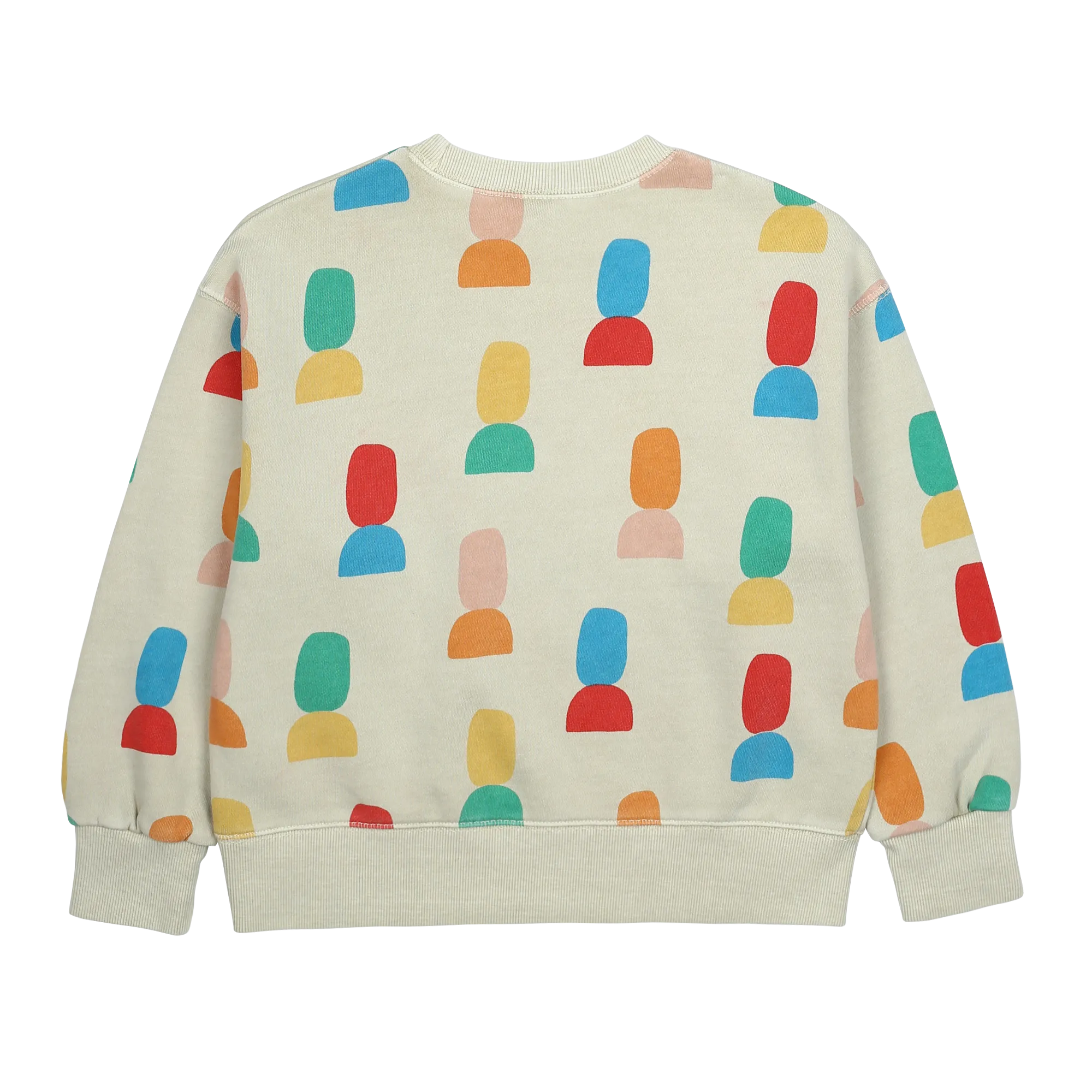 Jelly Mallow Shape Pigment Sweatshirt | Oat Beige