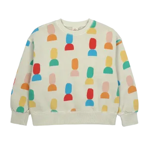 Jelly Mallow Shape Pigment Sweatshirt | Oat Beige