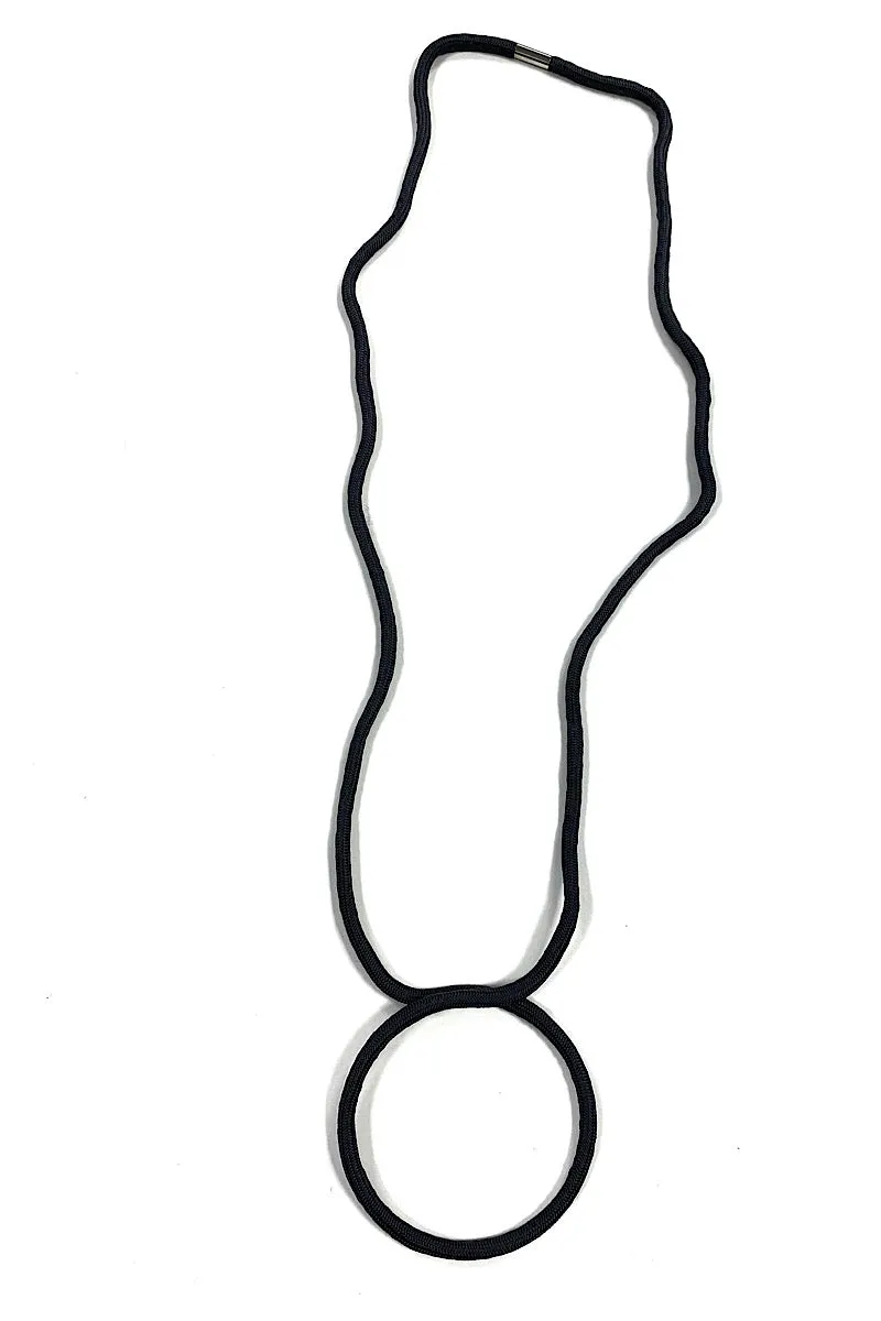 Judy - Geo Circle Long Cord Necklace