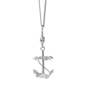 Karen Walker Anchor Necklace - Sterling Silver