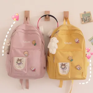 Kawaii Canvas Backpack AD11768