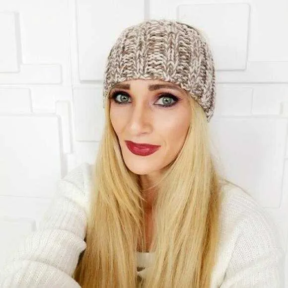 Knitted Headband Tan