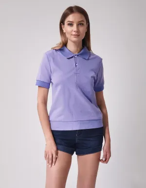 Lavender Casual Polo Shirt