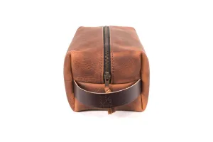 LEATHER SHAVE KIT | LEATHER TOILETRY BAG | LEATHER DOPP KIT