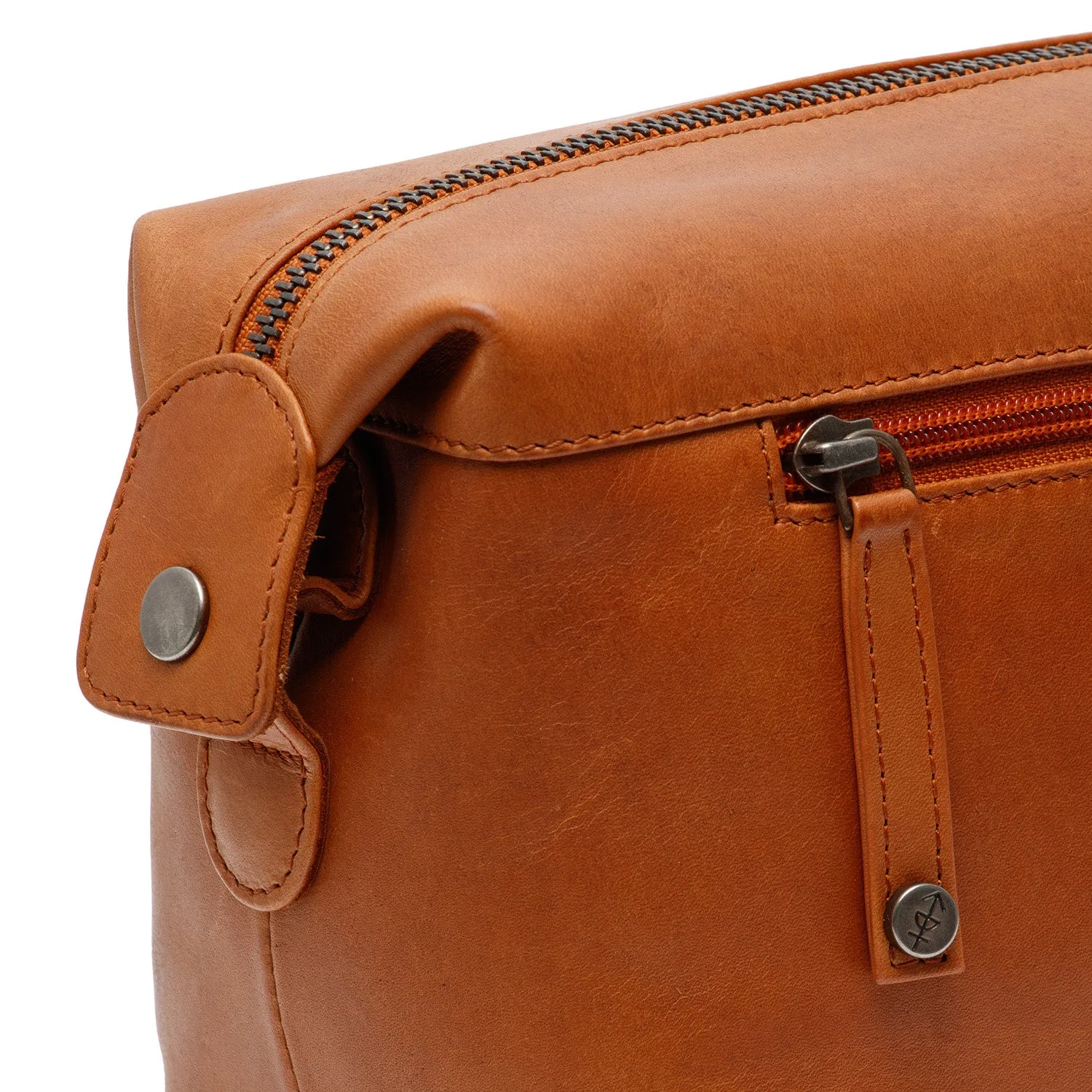 Leather Toiletry Bag Cognac Westport