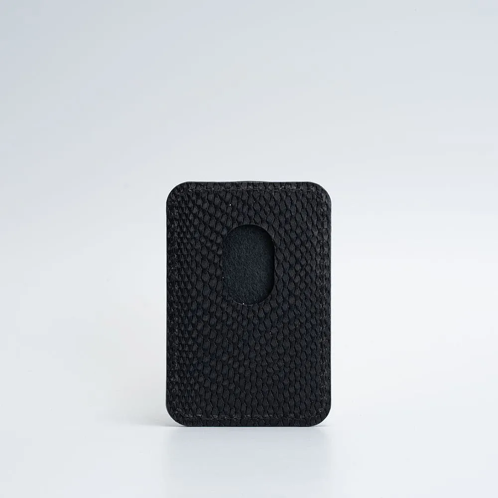 Leather Wallet with MagSafe - Embossed Snake Print | Fashion-Forward Accessory