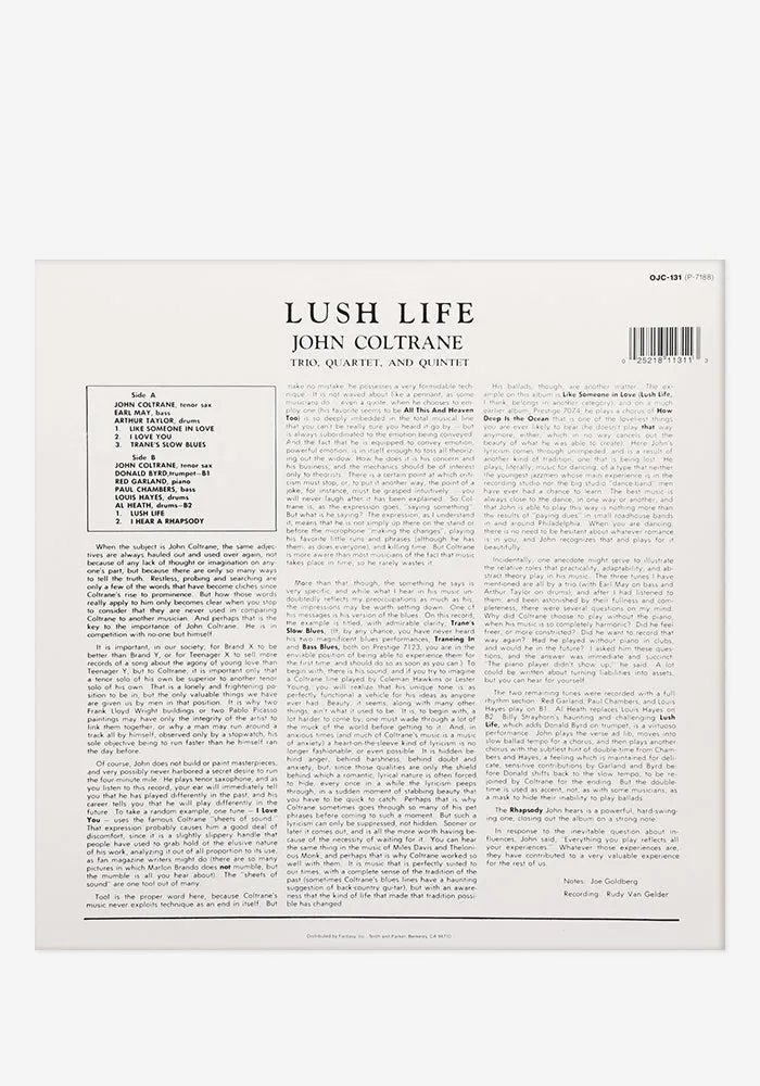 Lush Life Exclusive LP (Maroon)