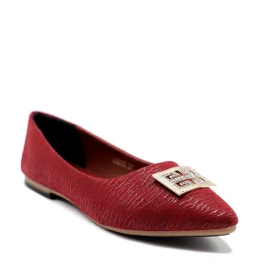 Maroon Casual Pumps 090775