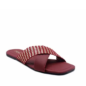 Maroon Casual Slipper 000392