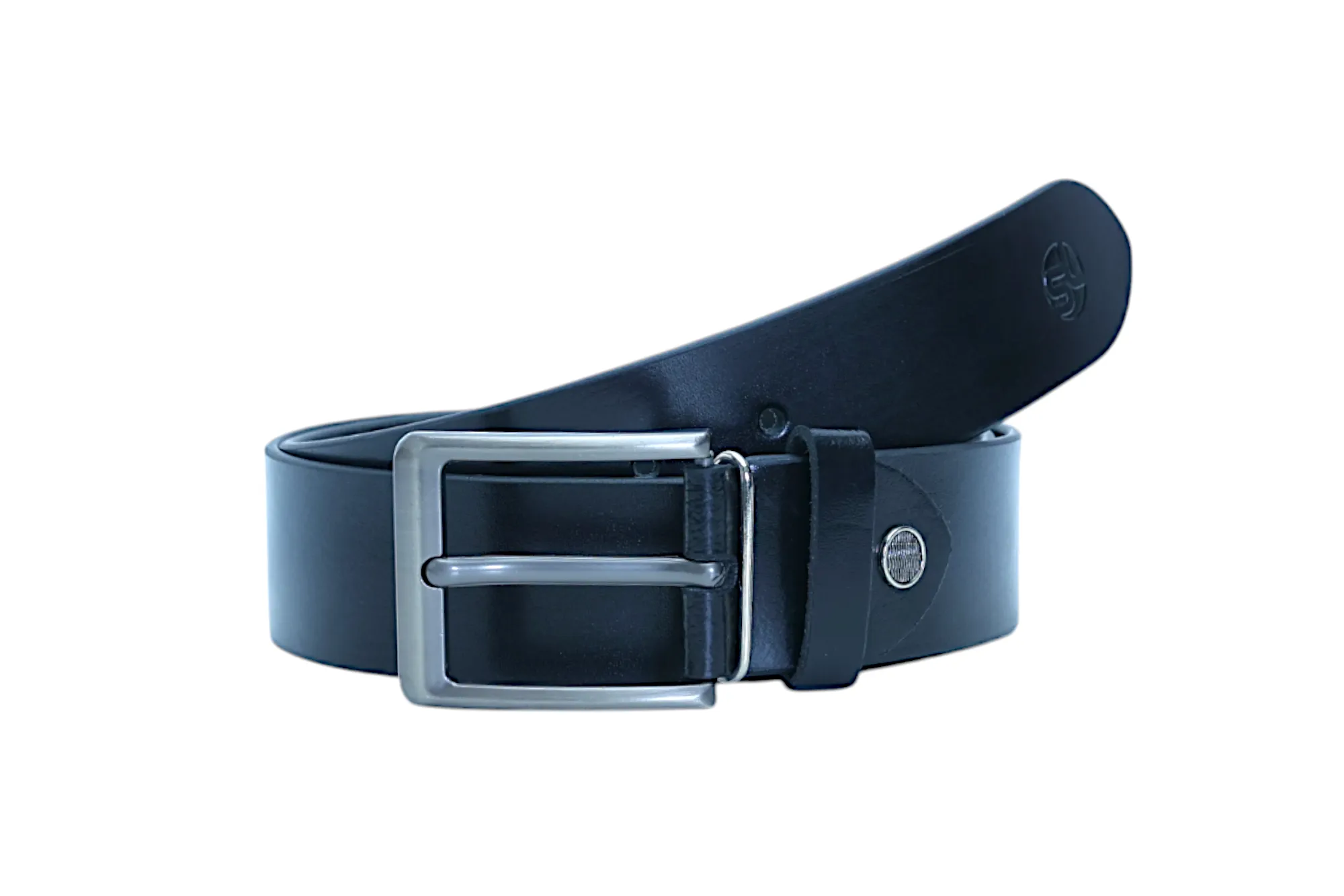 Mens Formal leather Belt 40411(BLACK)