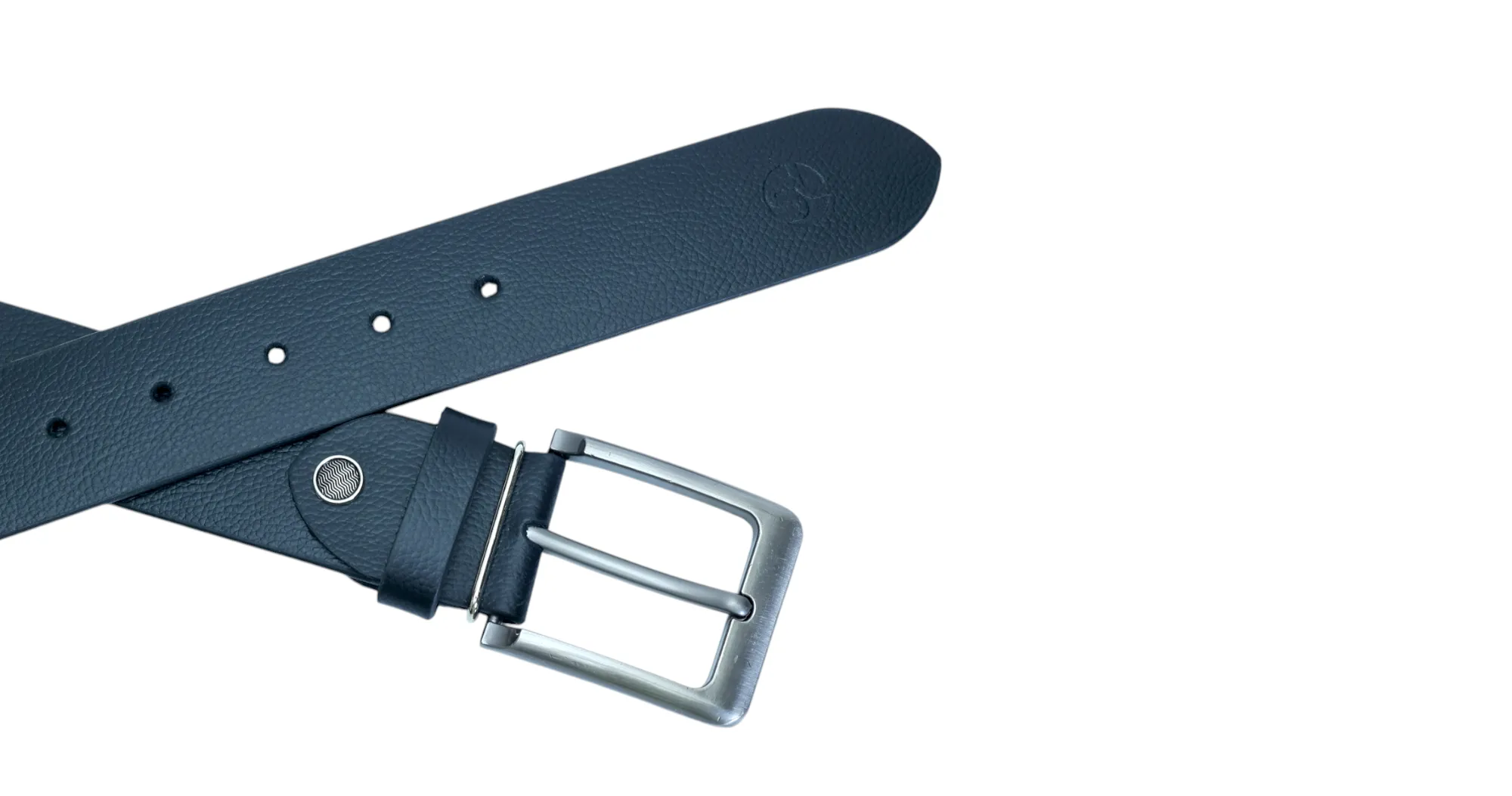 Mens Formal leather Belt 40413(BLACK)