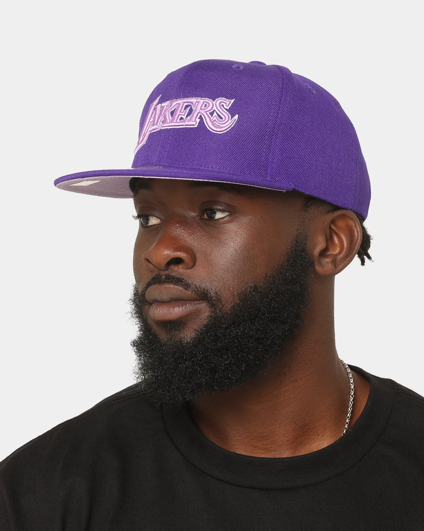 Mitchell & Ness Los Angeles Lakers 'Monochrome' Original Fit Snapback Purple