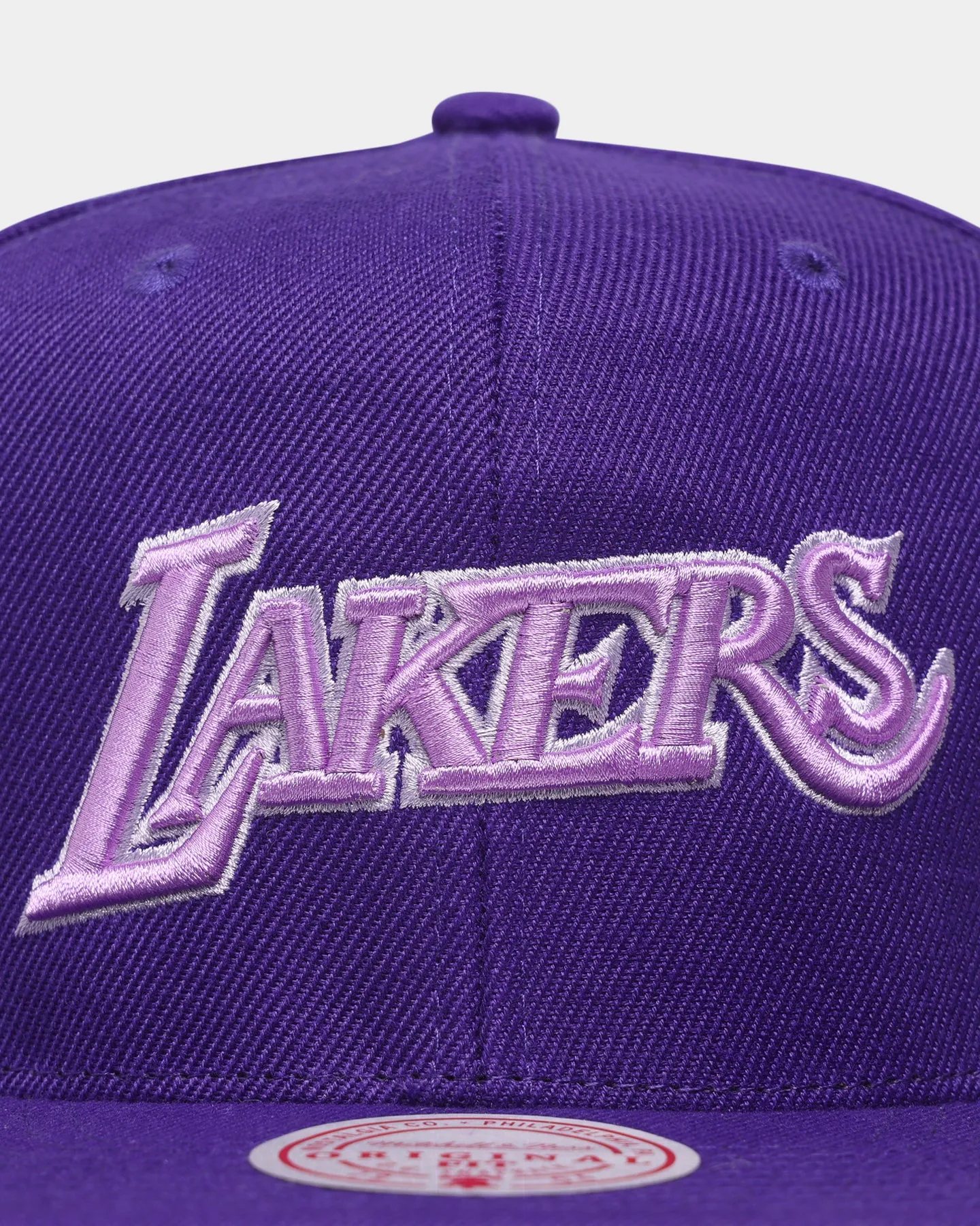 Mitchell & Ness Los Angeles Lakers 'Monochrome' Original Fit Snapback Purple