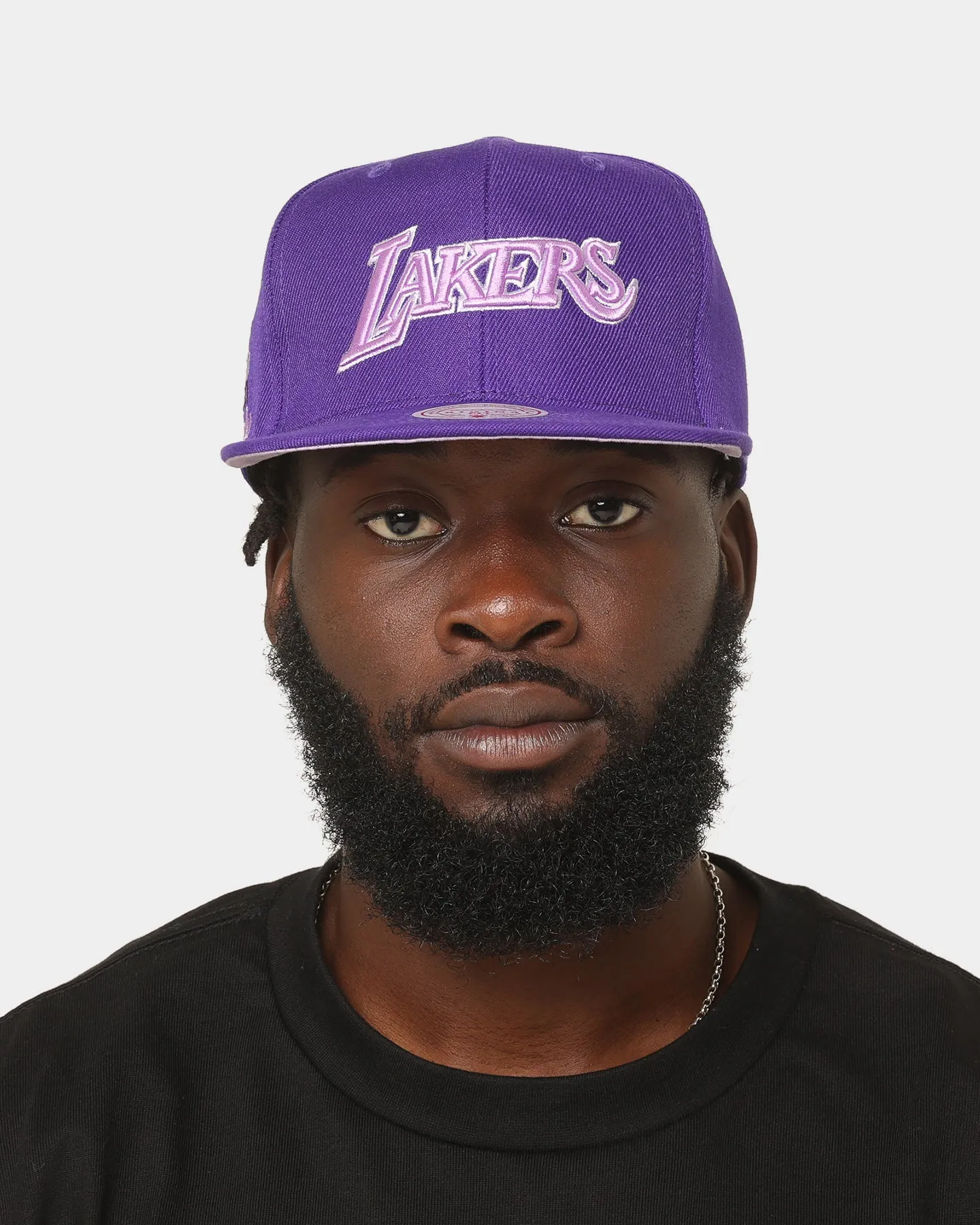 Mitchell & Ness Los Angeles Lakers 'Monochrome' Original Fit Snapback Purple