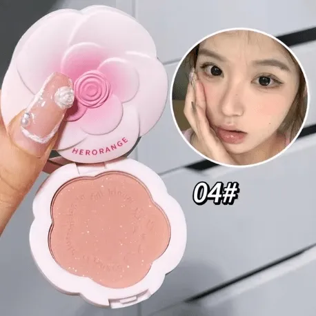 Monochrome Flower Powder Blusher