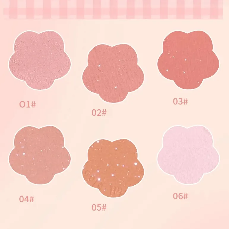 Monochrome Flower Powder Blusher