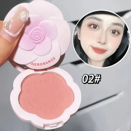 Monochrome Flower Powder Blusher