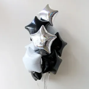 Monochrome Star Foil Bouquet