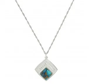 Montana Silversmiths Doubled Down Diamond Turquoise Necklace