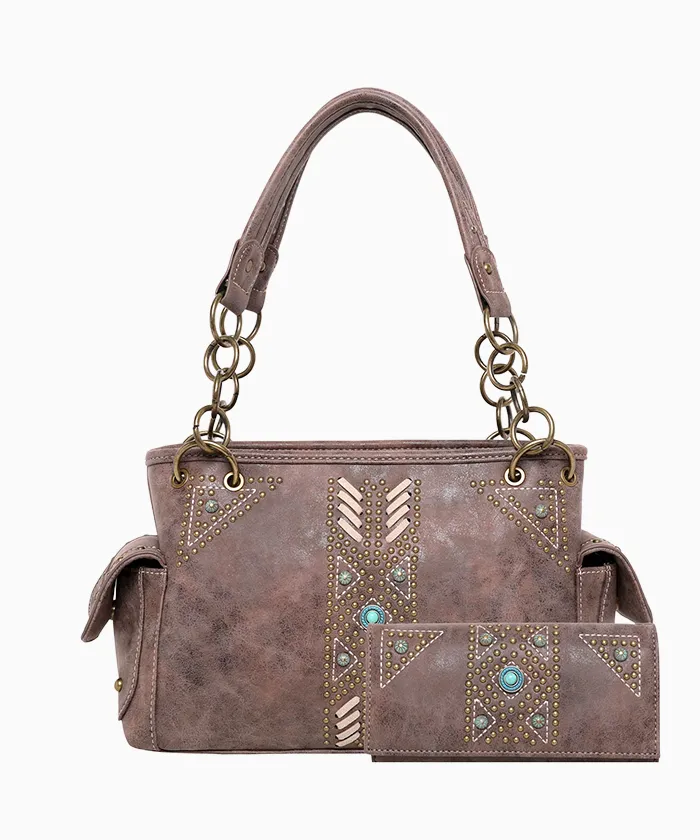 Montana West Aztec Concealed Carry Satchel Set