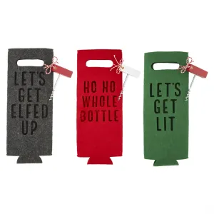 Mud Pie - Christmas Wine Bag Sets