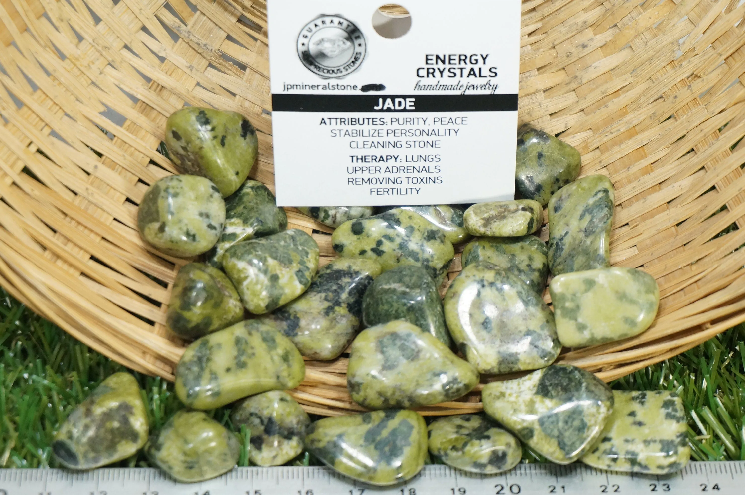 Natural Jade specimen- Healing Stone- Chakras Reiki