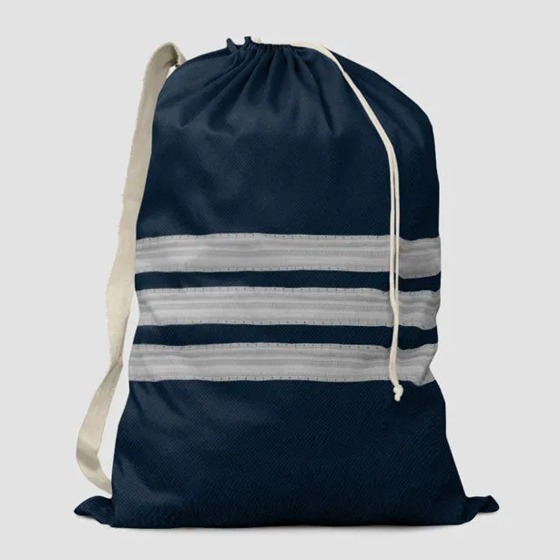 Navy Pilot Stripes - Laundry Bag