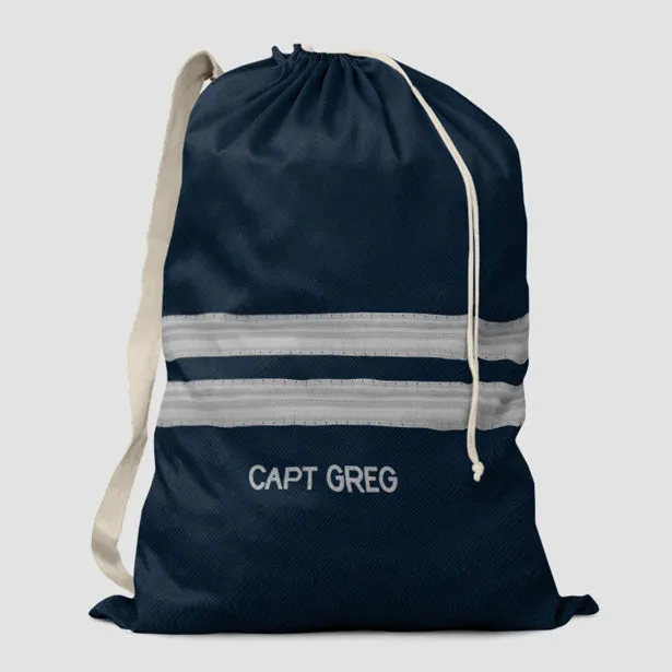 Navy Pilot Stripes - Laundry Bag