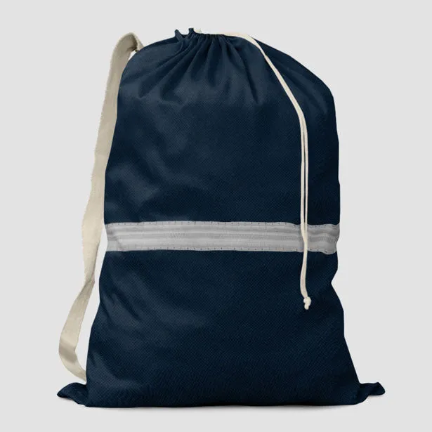 Navy Pilot Stripes - Laundry Bag