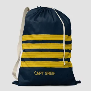 Navy Pilot Stripes - Laundry Bag