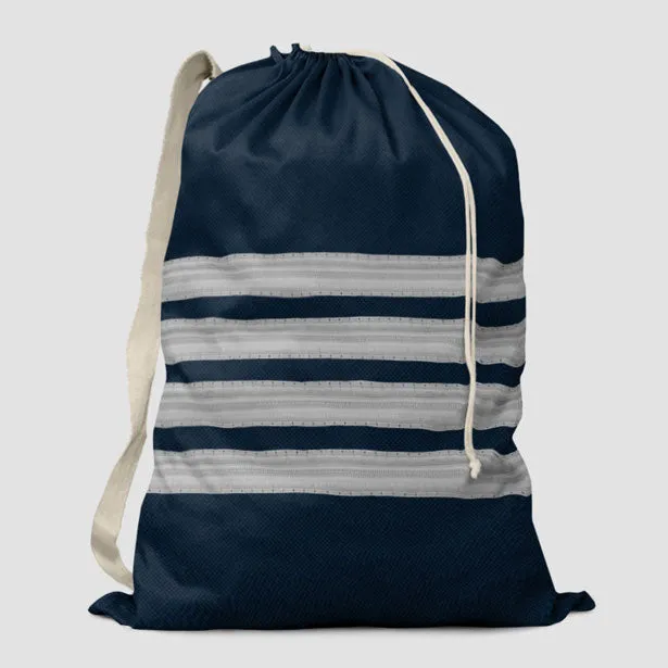 Navy Pilot Stripes - Laundry Bag