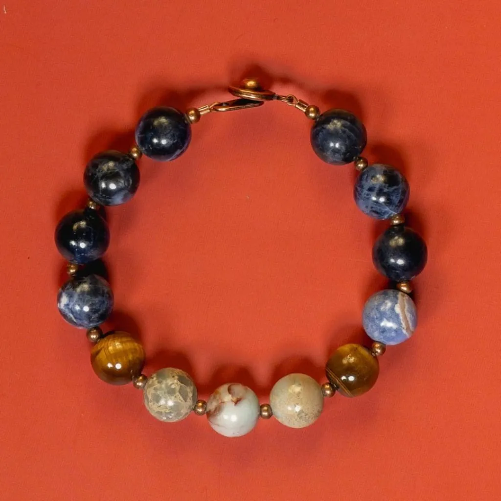 'No More Drama' Semi-Precious Gemstone Beaded Bracelet