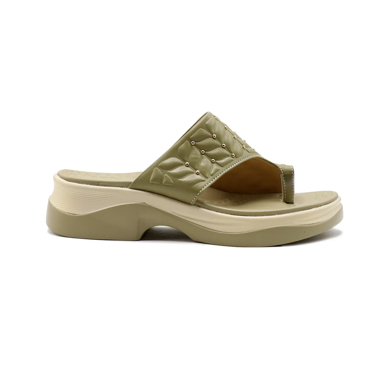 Olive Casual Chappal L00700007