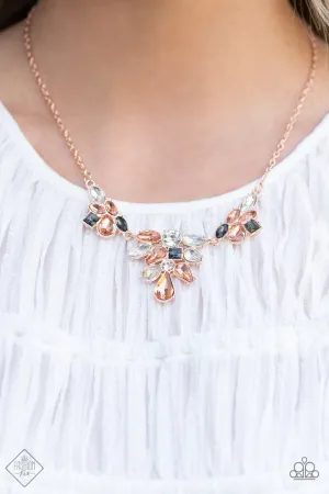 Paparazzi Necklace ~ Completely Captivated - Rose Gold