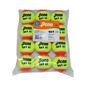 Penn Quick Start Tennis 60 Felt - 12 Ball Poly Bag