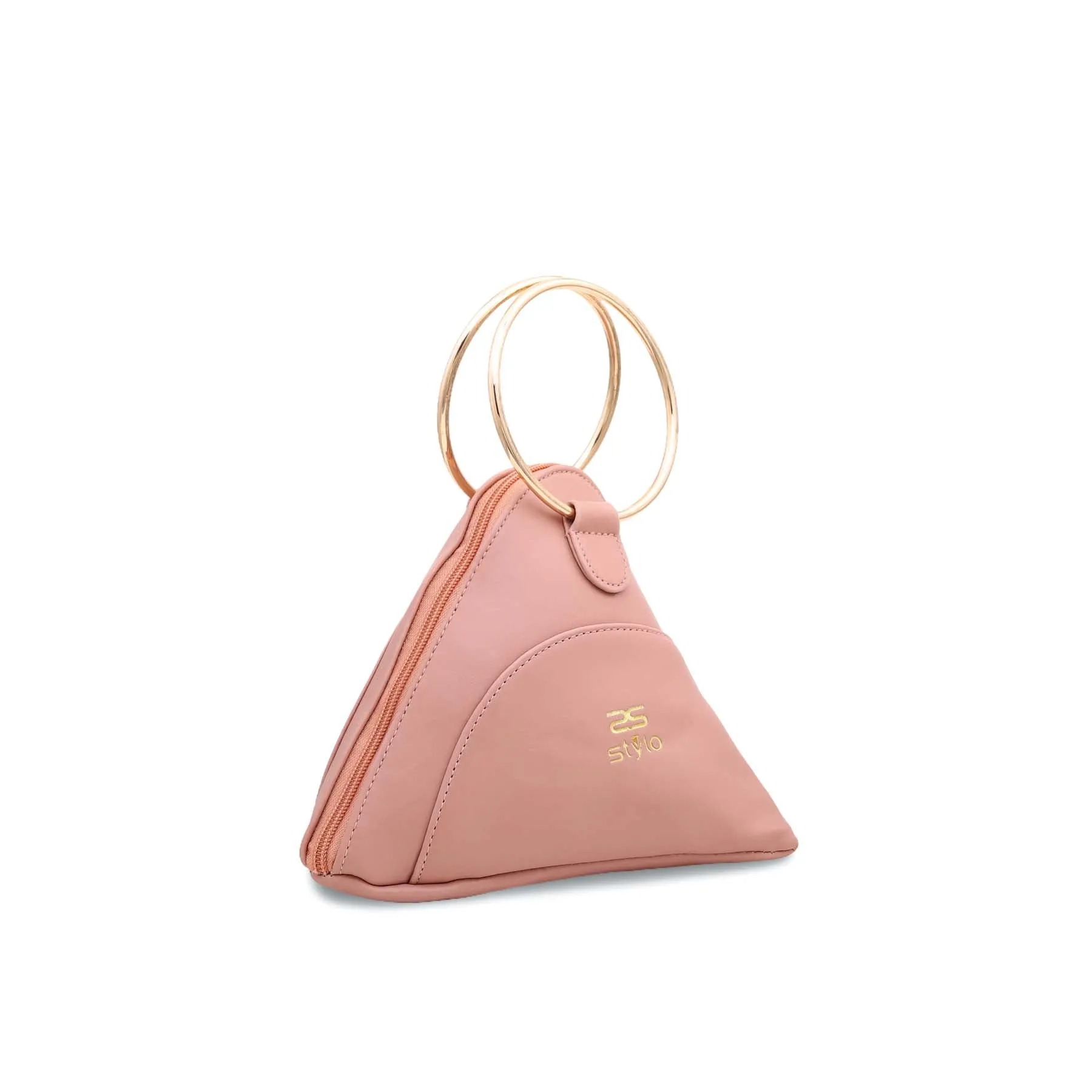 Pink Triangle Ring Handle Pouch P92399